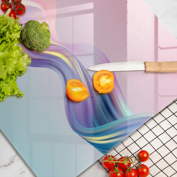 Tábua para cozinha abstração pastel