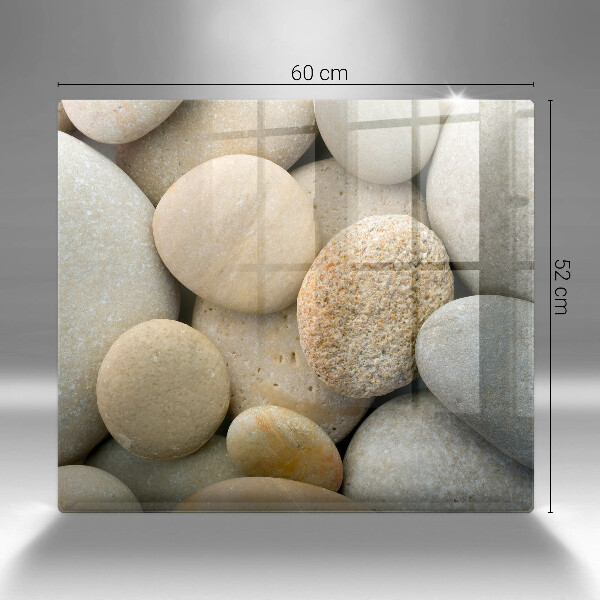 Tábua de corte de vidro Padrão de pedras ovais