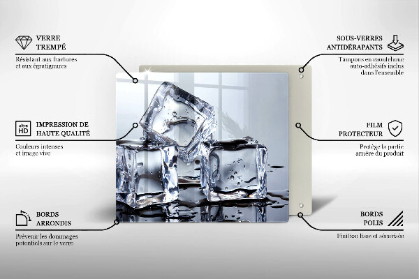 Tábua de corte Cubos de gelo