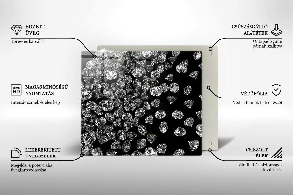 Tábua de corte Diamantes brilhantes