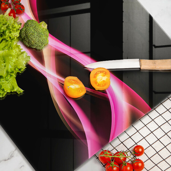 Tábua de cortar alimentos Fumaça neon abstrata