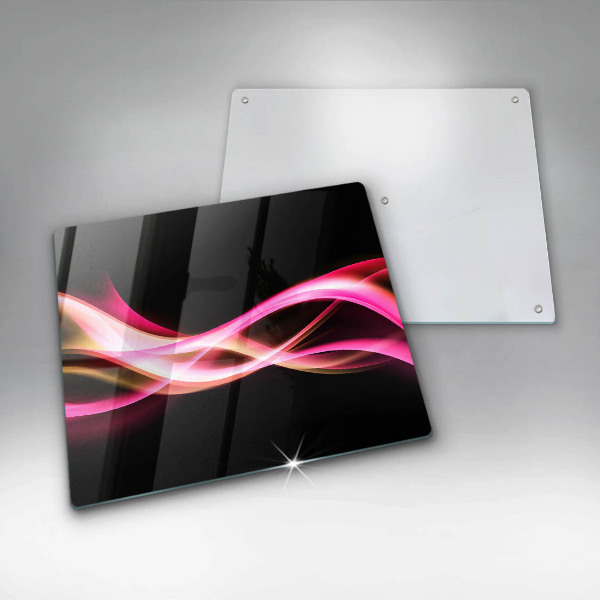 Tábua de cortar alimentos Fumaça neon abstrata