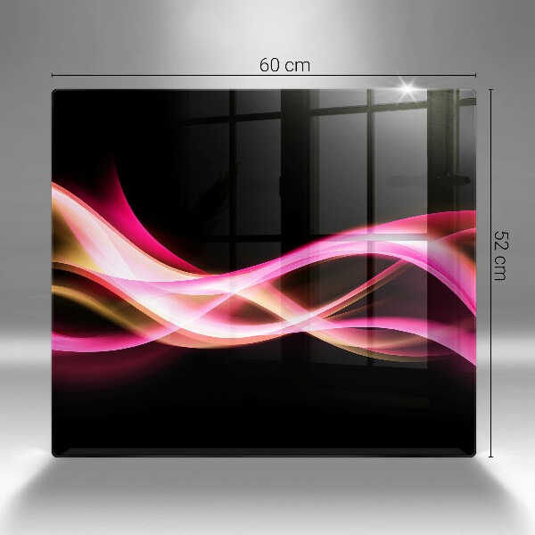 Tábua de cortar alimentos Fumaça neon abstrata