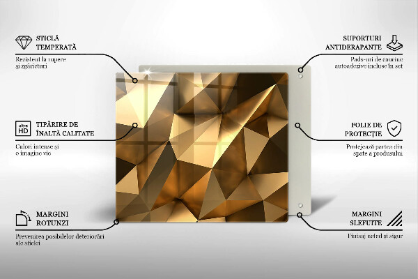 Tábua de corte de vidro Estrutura abstrata de fundo