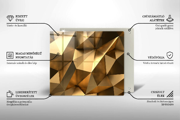 Tábua de corte de vidro Estrutura abstrata de fundo