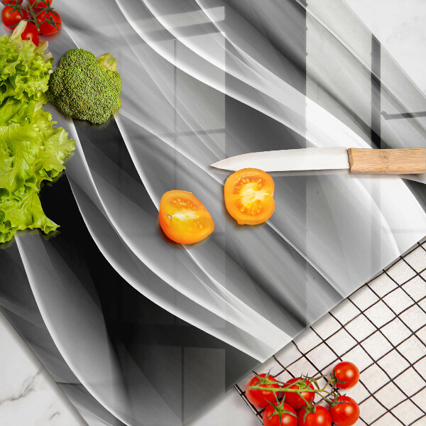 Tábua de corte Linhas de fumaça abstratas