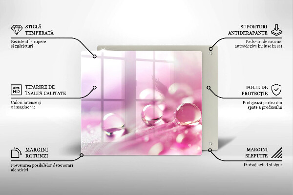 Tábua para corte Pétalas de flores de orvalho