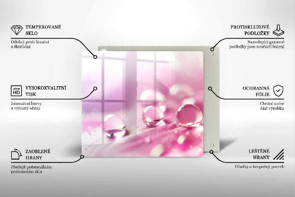 Tábua para corte Pétalas de flores de orvalho