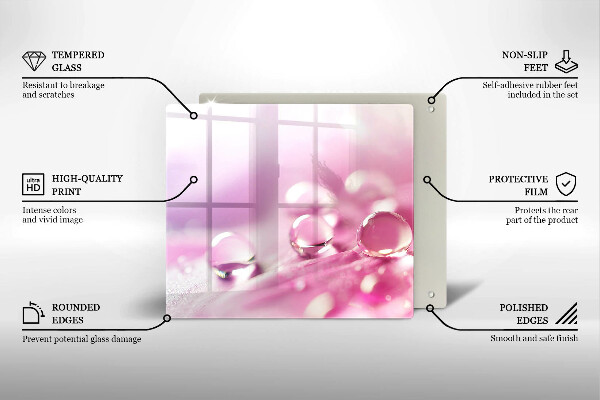 Tábua para corte Pétalas de flores de orvalho