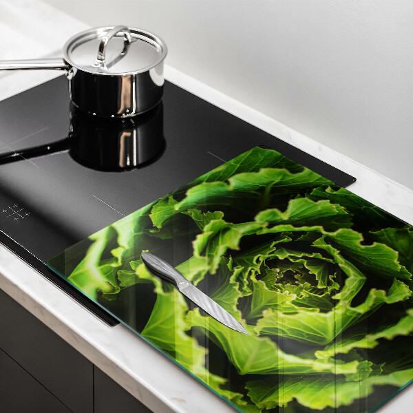 Tábua de cortar alimentos Comer folhas de alface