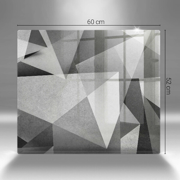 Tábua de cortar de vidro Abstração concreta nítida