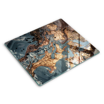 Tábua corte Estrutura de rocha dourada