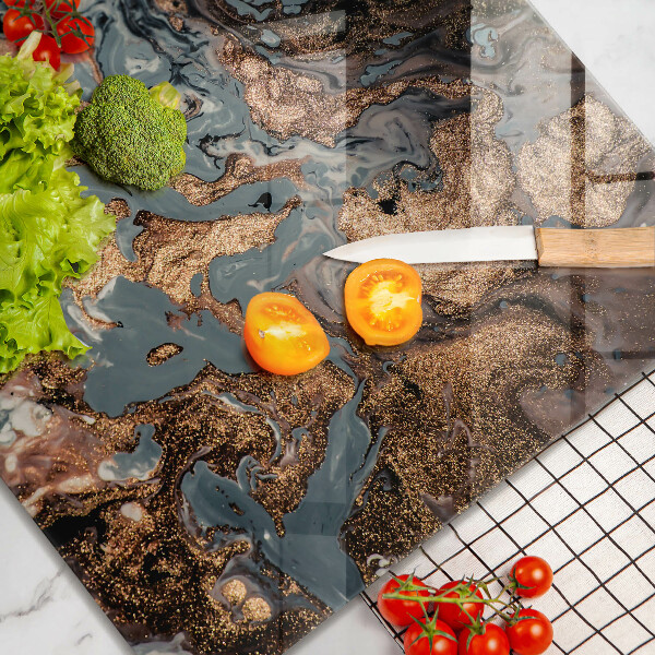 Tábua corte Estrutura de rocha dourada