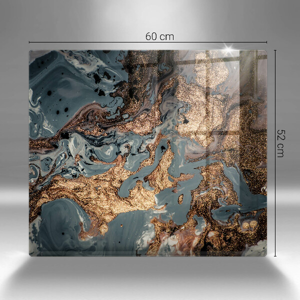 Tábua corte Estrutura de rocha dourada