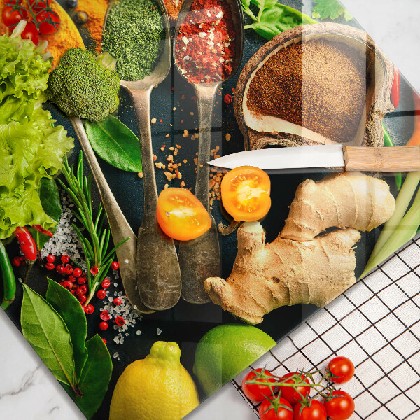 Tábua cozinha Colheres de tempero de cozinha