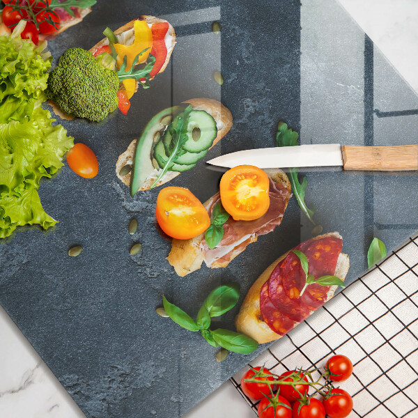 Tábua para cozinha Sanduíches coloridos