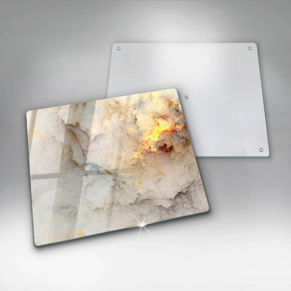 Tábua de cortar alimentos Textura de mármore com ouro