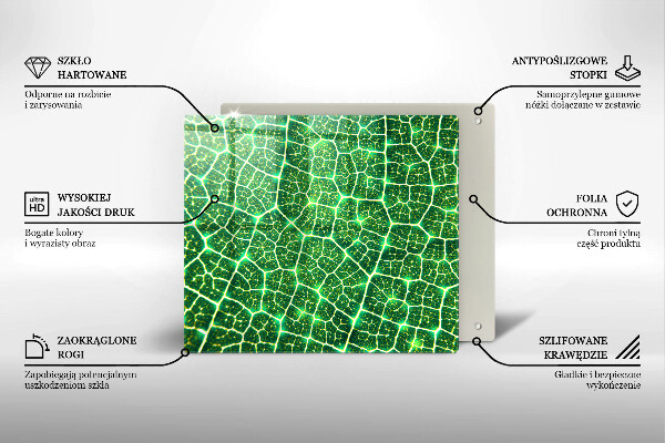Tábua de vidro Estrutura da folha