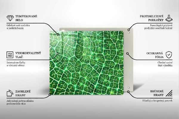 Tábua de vidro Estrutura da folha
