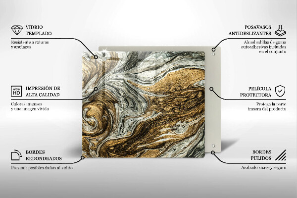 Tábua de cortar Abstração rica