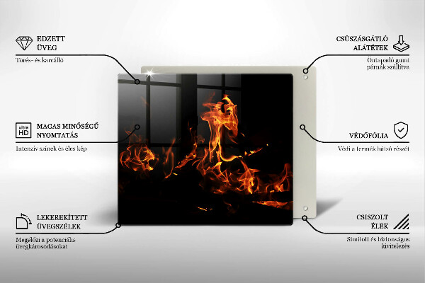 Tábua corte Fogo, chama viva