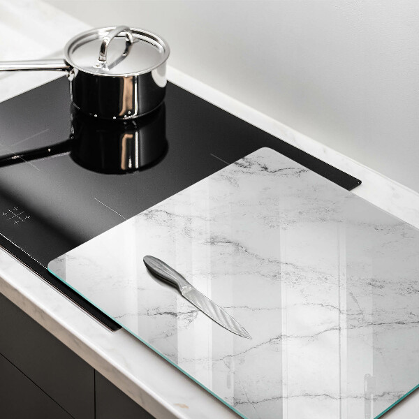 Tábua de corte de vidro Textura de mármore elegante