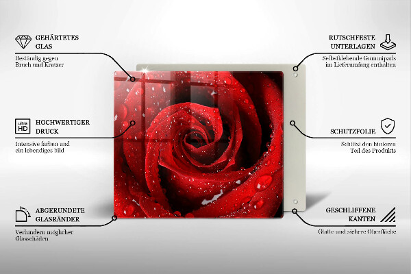 Tábua cozinha Pétalas de flores de rosa