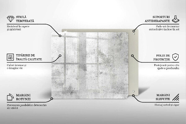 Tábua de vidro Textura de concreto