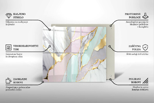 Tábua corte Mármore pastel