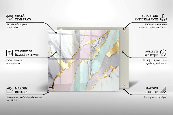 Tábua corte Mármore pastel