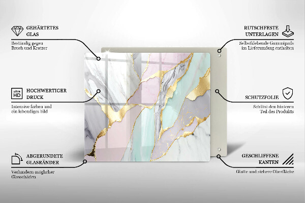 Tábua corte Mármore pastel