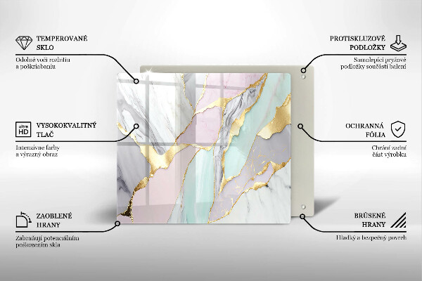 Tábua corte Mármore pastel