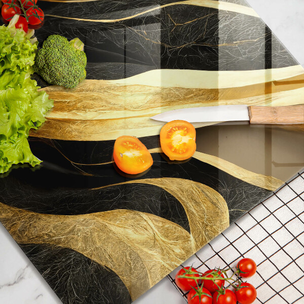 Tábua de corte de vidro Abstração elegante