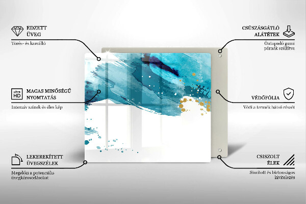 Tábua cozinha Manchas azuis