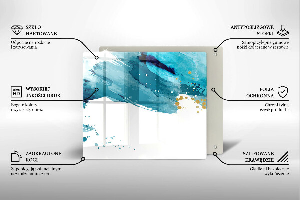 Tábua cozinha Manchas azuis