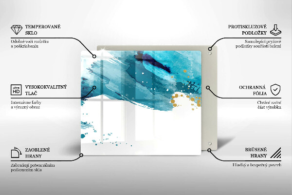 Tábua cozinha Manchas azuis