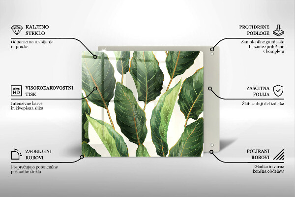 Tábua de cortar alimentos Folhas de bananeira