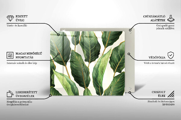 Tábua de cortar alimentos Folhas de bananeira