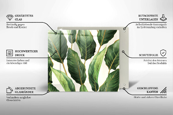 Tábua de cortar alimentos Folhas de bananeira