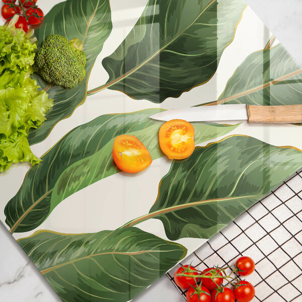 Tábua de cortar alimentos Folhas de bananeira