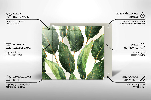 Tábua de cortar alimentos Folhas de bananeira