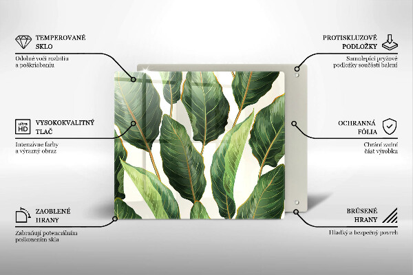 Tábua de cortar alimentos Folhas de bananeira