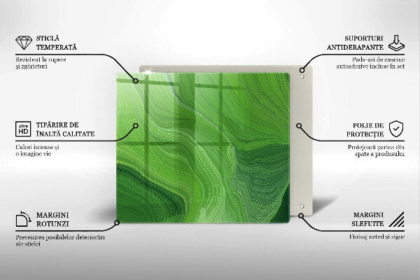 Tábua de cortar de vidro Textura abstrata