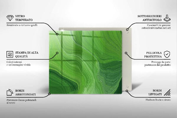 Tábua de cortar de vidro Textura abstrata