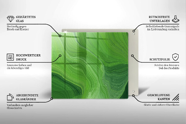 Tábua de cortar de vidro Textura abstrata