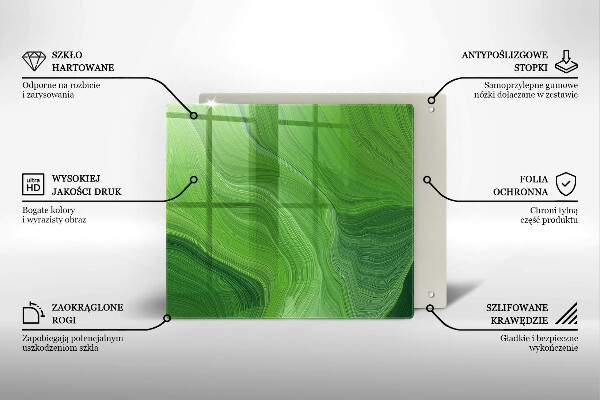 Tábua de cortar de vidro Textura abstrata