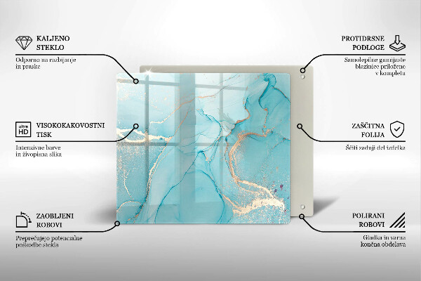 Tábua de corte de vidro Pedra abstrata