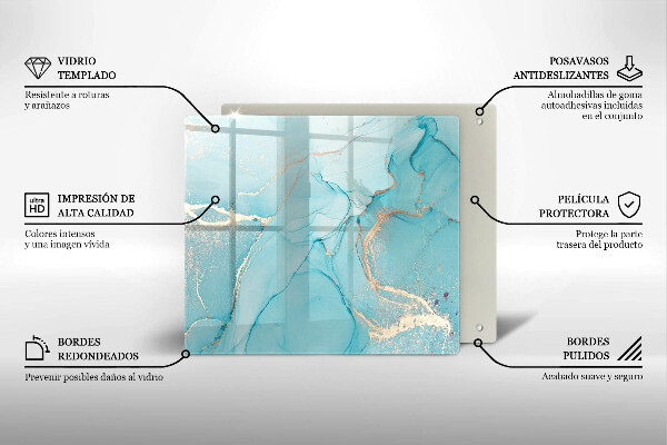 Tábua de corte de vidro Pedra abstrata