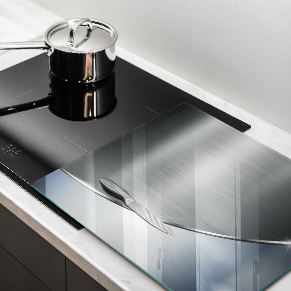 Tábua de cortar de vidro Padrão de abstração de metal