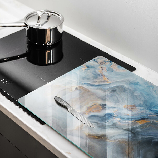 Tábua de vidro Textura de mármore